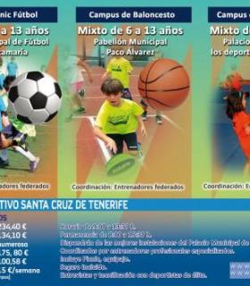Más de medio millar de menores participan en el Campus Deportivo de Verano de Santa Cruz de Tenerife. · foto 1