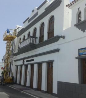 El Ayuntamiento de Haría acomete diferentes actuaciones de rehabilitación en la Casa Consistorial. · foto 1