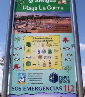 Llamativos Paneles Informativos en las playas del Municipio de Antigua. · foto 3