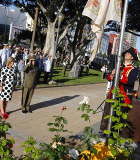 La ciudad de Las Palmas de Gran Canaria celebra el 421 aniversario de la Batalla de La Naval con un homenaje a los caídos y una parada militar. · foto 1