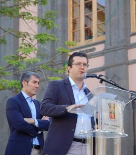 El presidente de Canarias se compromete a incluir las pasarelas peatonales de la IV Fase de la Circunvalación contempladas en el proyecto original. · foto 5