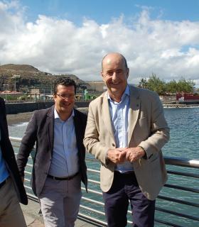 El presidente de Canarias se compromete a incluir las pasarelas peatonales de la IV Fase de la Circunvalación contempladas en el proyecto original. · foto 14