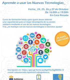 El Cabildo de La Palma y el Gobierno de Canarias celebrarán un curso de nuevas tecnologías y un taller de asociacionismo orientados al voluntariado de la Isla. · foto 2