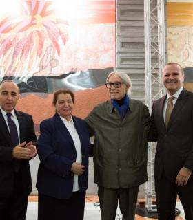 El Alcalde Augusto Hidalgo inaugura un mural de Pepe Dámaso en el Hotel Santa Catalina. · foto 5
