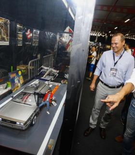 El Alcalde Hidalgo valora el Festival Manga y la Cómic Can como uno de los eventos más importantes de la capital grancanaria al ser capaz de atraer a 20.000 asistentes. · foto 7