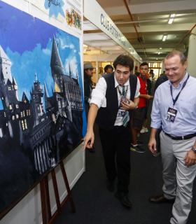 El Alcalde Hidalgo valora el Festival Manga y la Cómic Can como uno de los eventos más importantes de la capital grancanaria al ser capaz de atraer a 20.000 asistentes. · foto 1