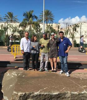 La Avenida del Centenario de Morro Jable se llena de arte con el III Simposio de Escultura de Pájara. · foto 3