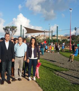 Santa María de Guía cuewnta desde hoy con un parque urbano de más de 9.000 metros cuadrados muy cerca del nuevo Mercado Agrícola Comarcal. · foto 4