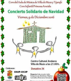 Villa de Mazo acoge un concierto solidario de Navidad a favor de las Carmelitas Misioneras Teresianas. · foto 1