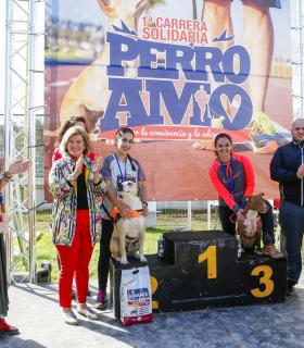 La primera carrera solidaria Perro-Amo de Las Palmas de Gran Canaria se celebra con gran éxito de participación. · foto 12