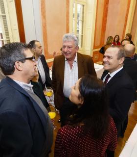 Desayuno navideño del Ayuntamiento de Las Palmas de Gran Canaria con los medios de comunicación celebrado hoy. · foto 1