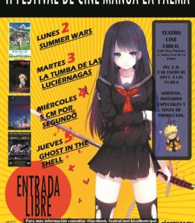 El Ayuntamiento de Santa Cruz de La Palma organiza la segunda edición del Festival de Cine Manga de La Palma. · foto 1