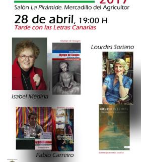 Trío de Autores Canarios en la tarde de las Letras Canarias en La Matanza de Acentejo. · foto 1
