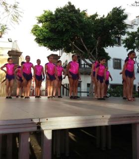 La Plaza de Santiago acoge al numeroso público que disfrutó este sábado con la celebración del Día de la Danza. · foto 5