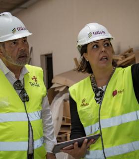 GF Hoteles recibe al alcalde de Adeje en las obras de GF Victoria. · foto 4