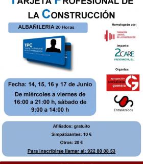 ASG en Vallehermoso organiza un curso para profesionales de la construcción. · foto 1