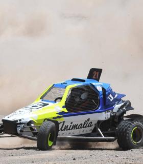 Javier Fránquiz y José Batista, con Mitsubishi, se anotaron el IV Slalom de Antigua. · foto 1