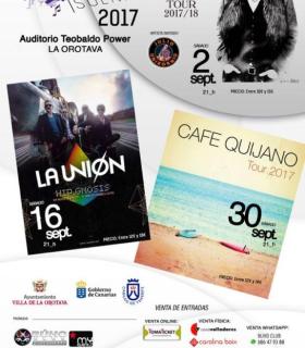Café Quijano, La Unión y Mikel Erentxun, cartel en el festival La Orotava Suena. · foto 3