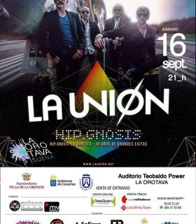 Café Quijano, La Unión y Mikel Erentxun, cartel en el festival La Orotava Suena. · foto 2
