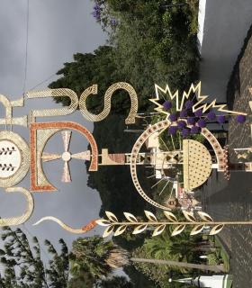 Villa de Mazo planta los primeros arcos del Corpus Christi 2017. · foto 1