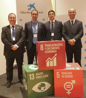 Asociados de Jóvenes Empresarios de Tenerife reconocidos por la Red Española del Pacto Mundial de Naciones Unidas. · foto 2