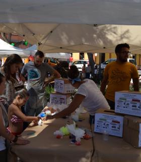 La Plaza de Santiago de Gáldar acogió la celebración del Día del Donante con reconocimiento a los voluntarios. · foto 1