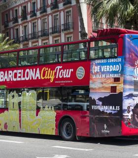 La Palma La Isla Bonita se promociona en los bus turísticos de Madrid y Barcelona. · foto 2