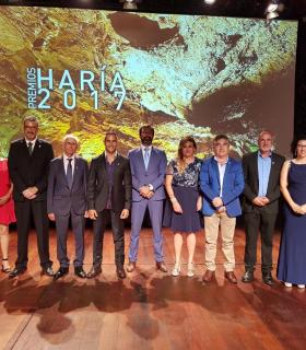 Manuel Perdomo y Lionel Morales, galardonados con los ‘Premios Haría 2017’. · foto 3