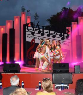 Daysi Moreno y Raúl Nuez, Guayarmina y Bentejui de las Fiestas de Santiago de Gáldar 2017. · foto 1