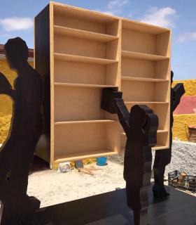 Puerto del Rosario: Inauguración escultura yo también leo. · foto 1