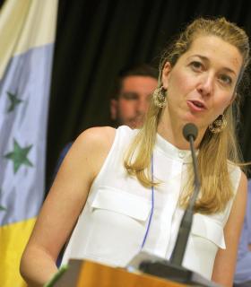 Verónica Meseguer, elegida secretaria general de los Jóvenes Nacionalistas de Canarias en Tenerife. · foto 2