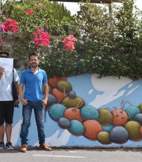 Jorge Pérez, de La Laguna, ganador del I Certamen Participativo Grafiti Canario. · foto 2