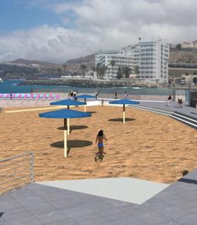 Comienzan las obras del paseo marítimo de Marañuelas a Anfi tras más de 20 años de paralización del proyecto. · foto 3