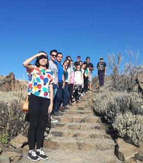 Los jóvenes teguesteros Pasearon por las Estrellas desde el Parque Nacional de Las Cañadas del Teide. · foto 2