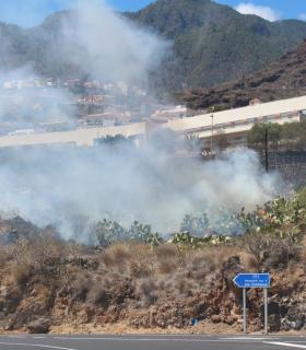Perimetrado y controlado el incendio de Candelaria en el día de ayer. · foto 2