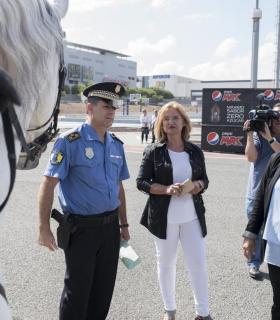 Agentes de la Policía Local patrullarán a caballo para reforzar la seguridad en los partidos de fútbol de la UD Las Palmas. · foto 1