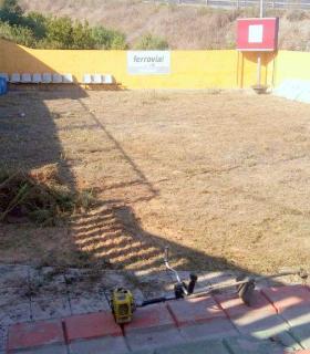 El Ayuntamiento de Icod de Los Vinos recupera del abandono el terrero de lucha canaria municipal. · foto 1