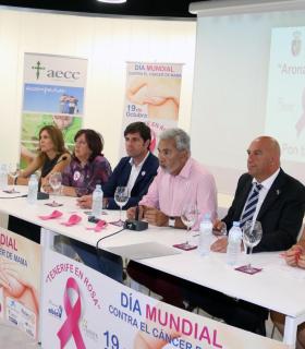 Adeje y Arona apoyan la campaña de lazos rosa por un mundo sin cáncer. · foto 3