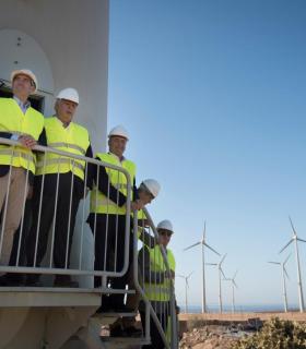Fernando Clavijo inaugura el mayor complejo eólico de Canarias con una potencia instalada de 29,2 MW. · foto 3