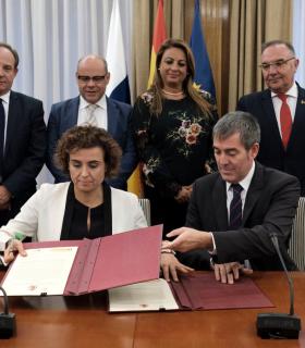 Canarias logra 13 millones de euros extra para políticas contra la pobreza, la inclusión social y la lucha contra la violencia de género incluidos en la Agenda Canaria. · foto 2