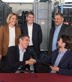 El Gobierno de Canarias hace entrega de la depuradora de Valle de Guerra al Cabildo de Tenerife. · foto 4