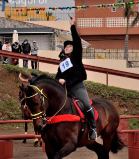 Demostración de arado con yuntas y siembra de sementero, zunchado de ruedas de carreta y carrera de sortija a caballo. San Juan. Tacoronte, 21-01-2017 · foto 66