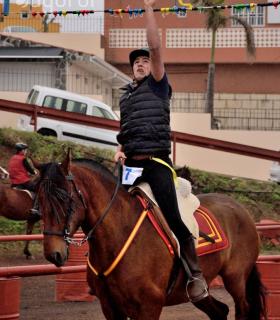 Demostración de arado con yuntas y siembra de sementero, zunchado de ruedas de carreta y carrera de sortija a caballo. San Juan. Tacoronte, 21-01-2017 · foto 76