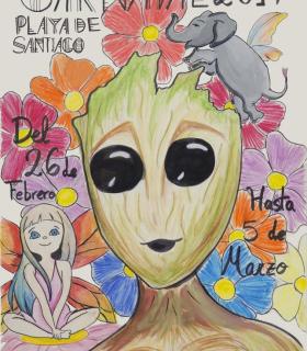 El Mundo de la Fantasía, alegoría del Carnaval de Playa de Santiago ya cuenta con su cartel. · foto 1