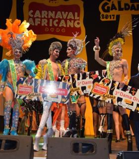 Vulcano gana la Gala Drag Queen del Carnaval Africano Galdense. · foto 2
