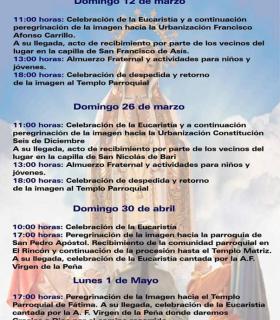 Presentado el cartel de la Peregrinación de la Virgen del Rosario de Fátima. · foto 2