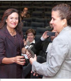 Victoria Marzol y Pino Caballero, premiadas por el Instituto Universitario de Estudios de las Mujeres de la ULL. · foto 1