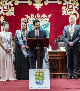 La delegación alemana del Carnaval llega al Puerto de la Cruz · foto 2