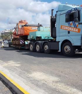 Empieza el traslado al Complejo Ambiental de Zurita de material extraído de Gran Tarajal · foto 1