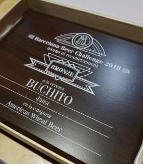 La cerveza Buchito de Jaira cerveza artesana, medalla de bronce en la feria internacional Barcelona Beer Festival · foto 2